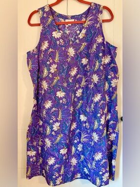 J. Jill Linen Shift Dress Like New! Size M/L